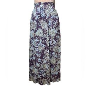 CAbi Silk Lined Twirly Circle Maxi Skirt